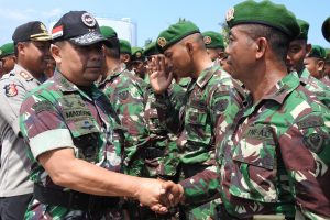 Pangkogasgabpad NTB Berangkatkan 427 Personel Kembali ke Home Base