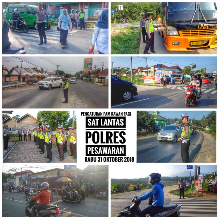 Setiap Pagi Polantas Hadir Disetiap Penggal Jalan