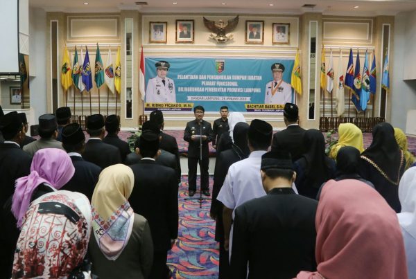 Plt Sekda Lampung Lantik 132 Pejabat Fungsional