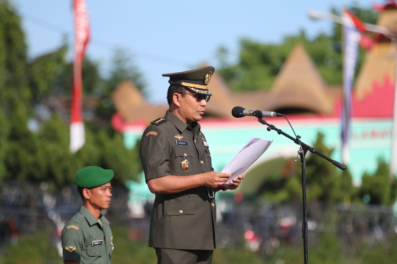 Pemprov Peringati Hari Bela Negara 2018, Irup Upacara Kakanwil Pertahanan Robert Owen