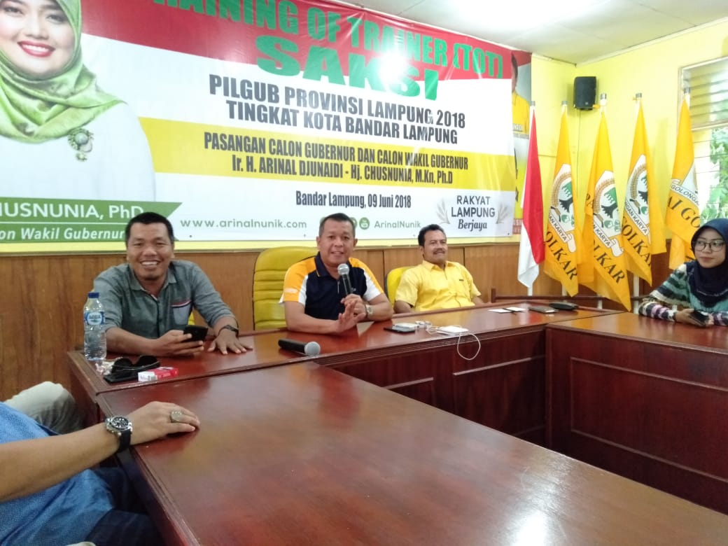 Meriahkan HUT Ke-54 Tahun, Golkar Kota Bandarlampung Siapkan Acara Bersama Rakyat