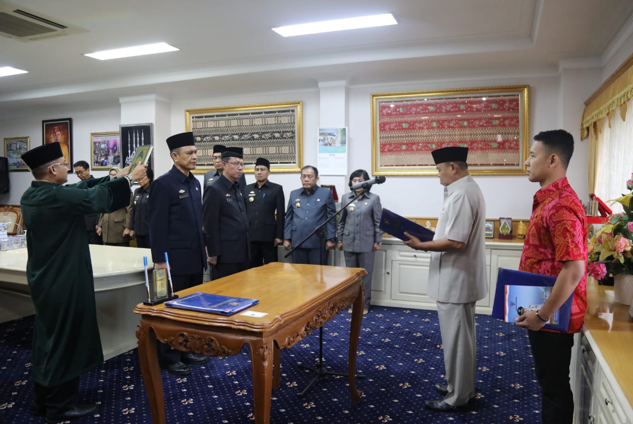 Wagub Bachtiar Lantik 2 Pejabat Pimpinan Tinggi Pratama: Taufik Hidayat dan Fachrizal Darminto