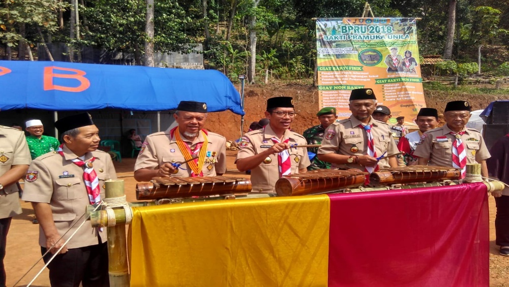Gerakan Pramuka Racana Raden Intan-Putri Silamaya Unila Gelar Bakti Pramuka