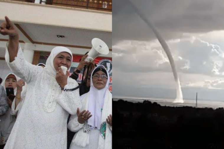 Acara Istighosah Kubro Pemenangan Jokowi-Ma’ruf Diterjang Puting Beliung