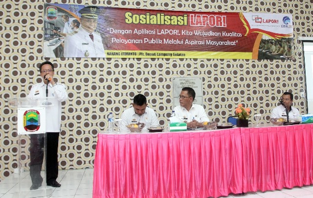 Diskominfo Lamsel Sosialisasikan dan Bimtek LAPOR