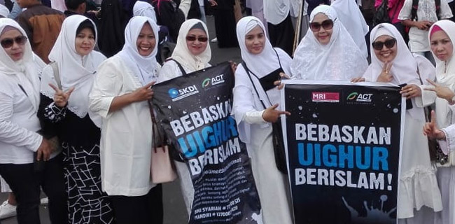 52 Elemen Muslim Lampung Tuntut China Bebaskan Uighur Jalankan Ajaran Islam