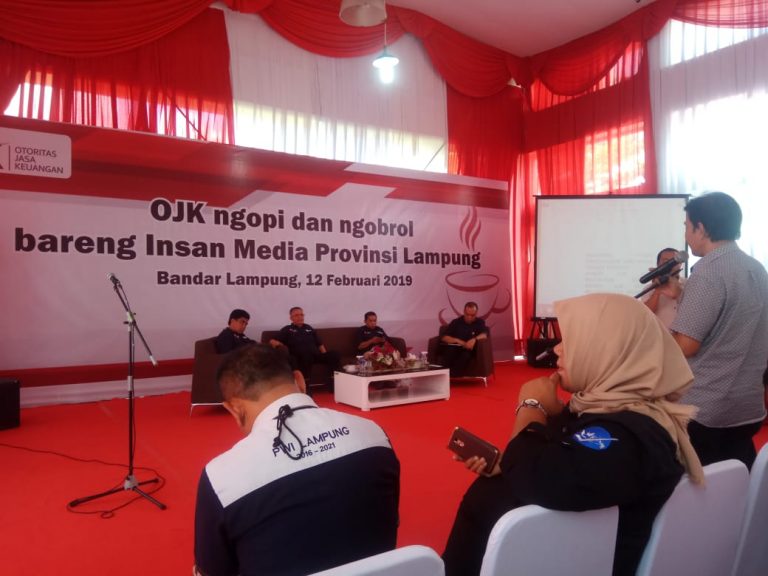 Bahas Literasi Keuangan, OJK Gelar Ngopi dan Ngobrol Bareng Insan Media Lampung