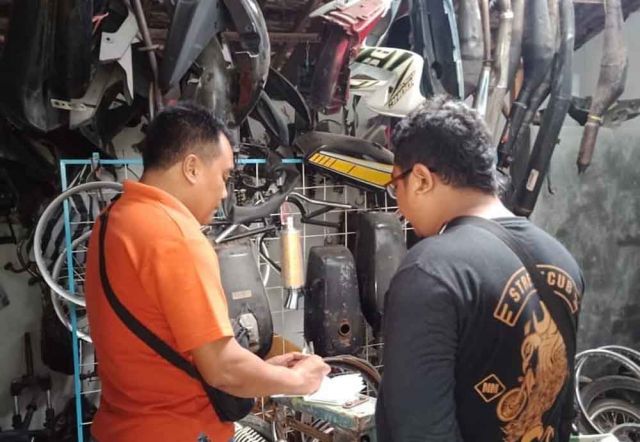 Komplotan Pencuri Gasak Puluhan Onderdil Motor di Ponorogo