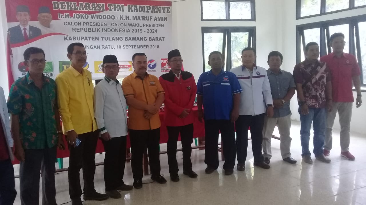 9 Parpol Deklarasi Tim Kampanye Ir.H Joko Widodo – K.H. Ma’ruf Amin Calon Presiden-Calon Wakil Presiden RI 2019-2024