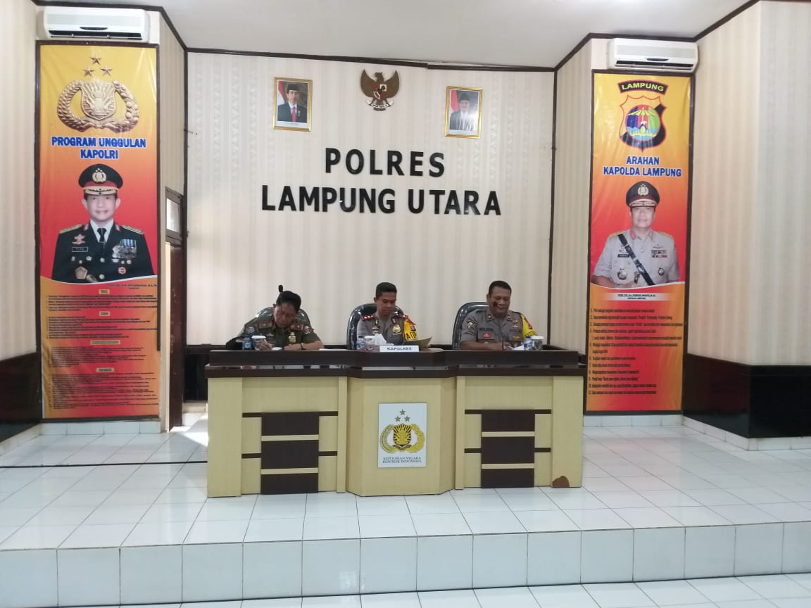 Sukseskan Millennial Road Safety Festival, Kapolres Lampura Rapat Pemantapan