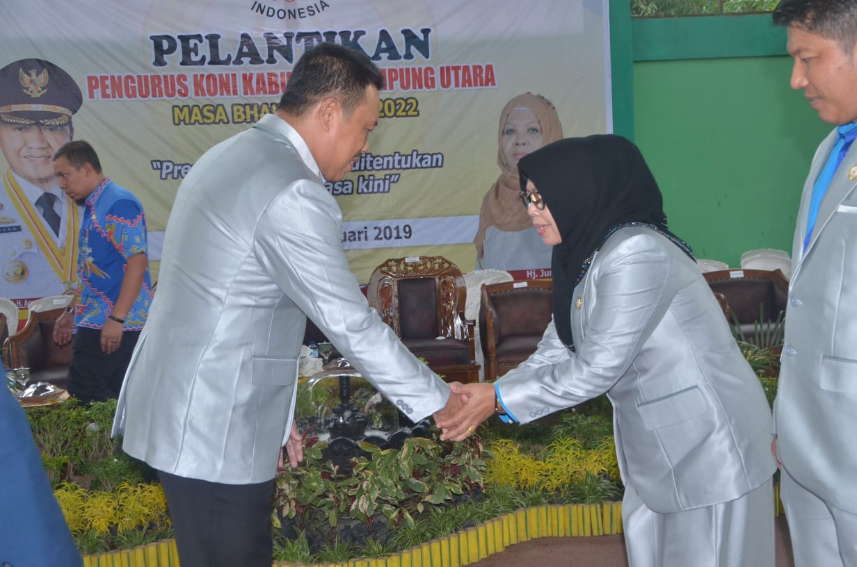 Pengurus KONI Lampura Periode 2018-2022 Dilantik