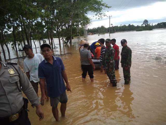 Hujan Deras Pekon Negri Ratu Direndam Banjir