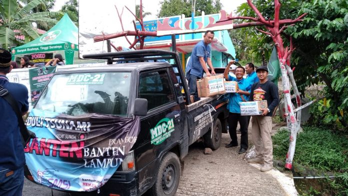 PWI Kota Metro Tiba di Posko Tsunami Desa Kerinjing