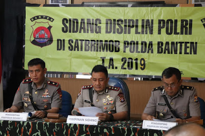 3 Anggota Brimob Polda Banten Jalani Sidang Kedisiplinan