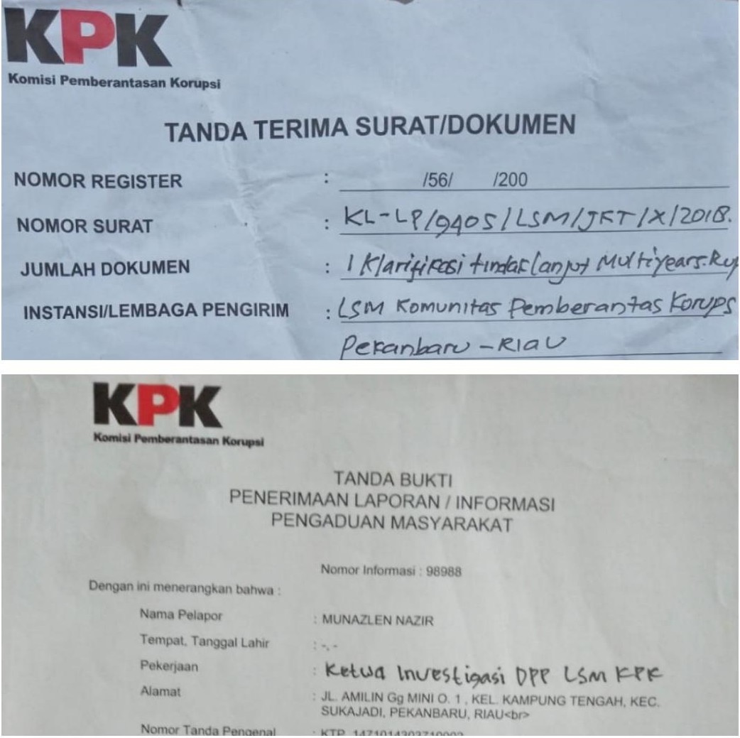 Bupati Bengkalis Masih Berstatus Sebagai Saksi Terkait Korupsi Dana Proyek Multi Years