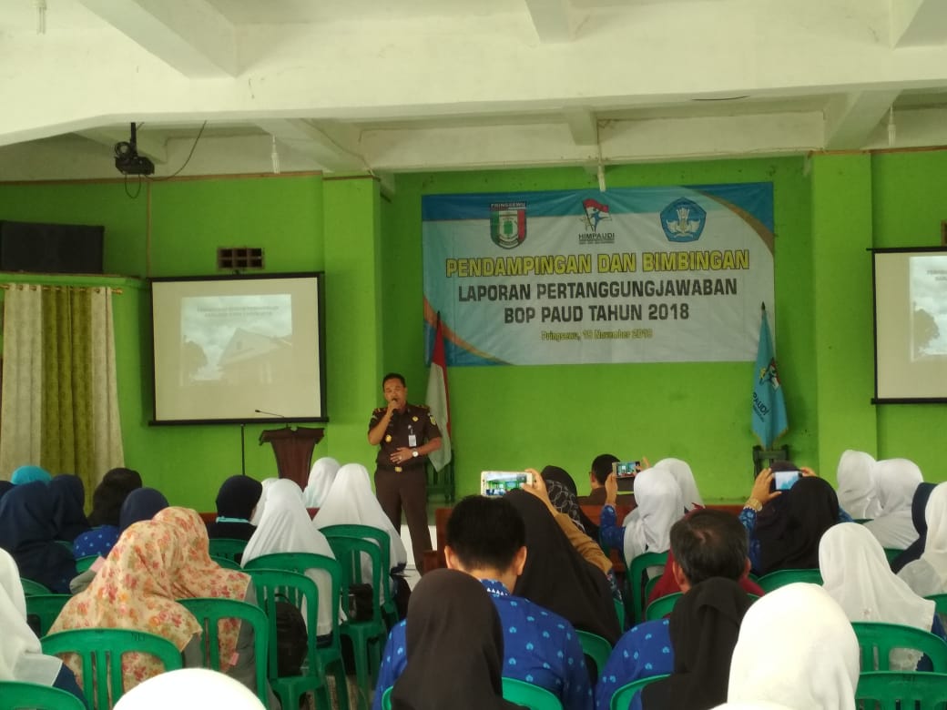 Bidang Pendidikan PAUD dan Dikmas Kabupaten Pringsewu Laksanakan Sosialisasi SPJ BOP PAUD 2018