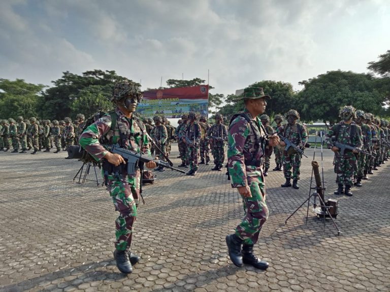 Latihan Pertempuran MUPE di Buka Danbrigif 4 Marinir/BS Piabung