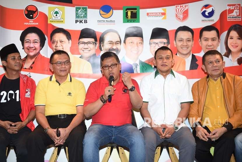 Sembilan Sekjen Koalisi Jokowi Adakan Pertemuan Tertutup dengan KPU