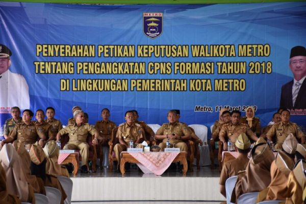 CPNS Kota Metro Terima Petikan SK