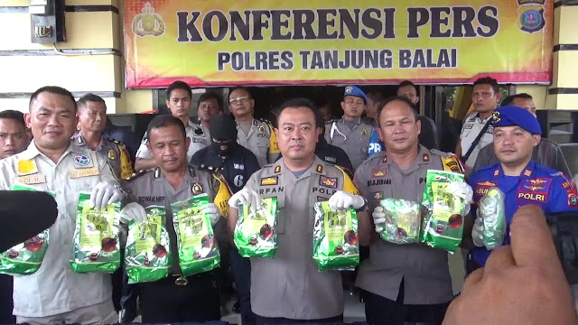Polisi Tanjung Balai Amankan Shabu 15 Kg Dari Oknum Polisi, Ketua PK Golkar dan WN Malaysia