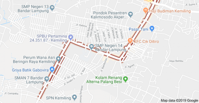 Pemkot Bandarlampung Tahun 2019 Bakal Lebarkan Tiga Ruas Jalan