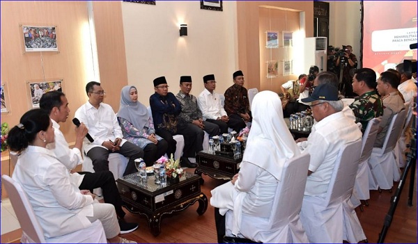 Presiden Jokowi : 5000 Lebih KK Korban Gempa Lombok Terima Dana Bantuan Bangun Rumah