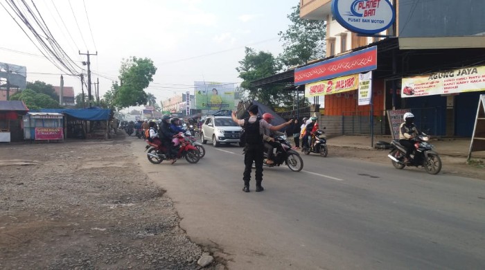 Dit Samapta Polda Banten Lakukan Pengamanan Kantor Bawaslu
