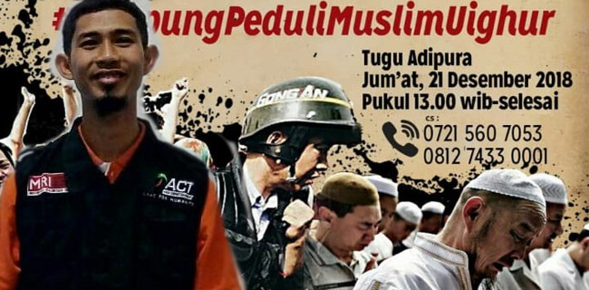 ACT-MRI dan 49 Ormas Se-Lampung Aksi Bela Muslim Uighur