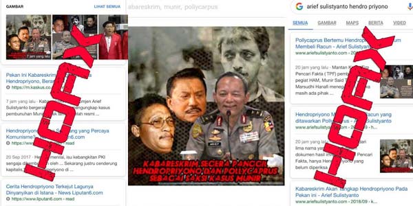 Polri Usut Penyebar Hoax ‘Hendropriyono’ Tersangka