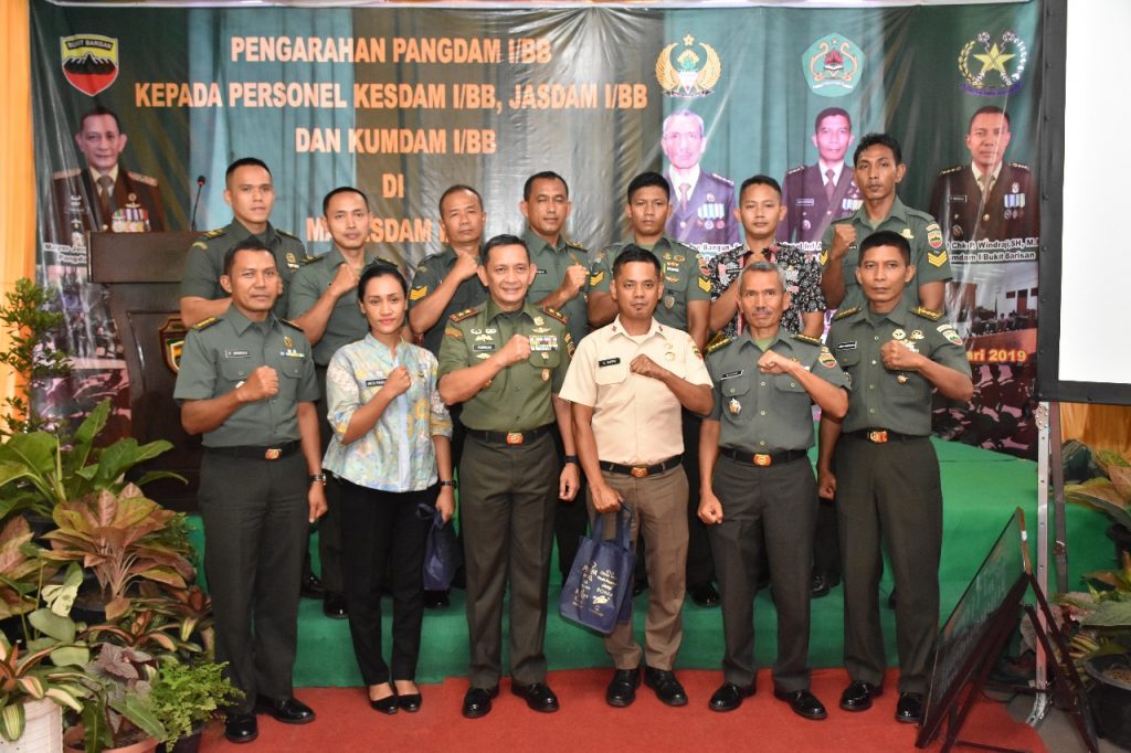 Kunjungi Satuan Wilayah Medan, Pangdam I/BB Mayjen TNI MS Fadhilah Berikan Pedoman Prajurit