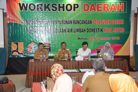 Walikota Metro Buka Workshop Penyusunan Raperda Pengelolaan Air Limbah