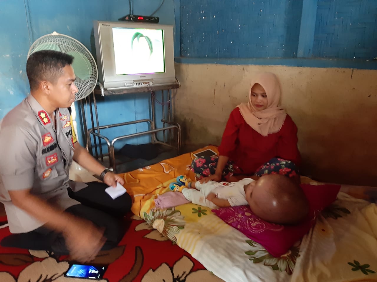 Kapolres Lampung Utara Sampaikan Empati dan Tali Asih untuk Adrian