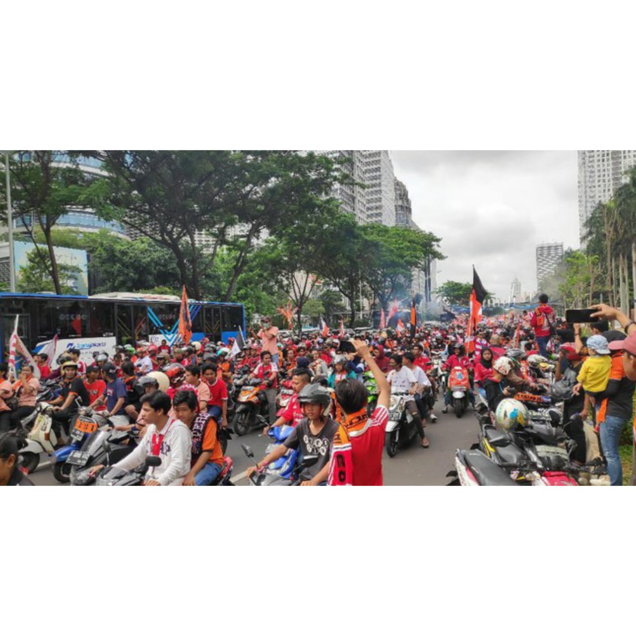 Polisi Imbau The Jakmania Perhatikan Keselamatan Berlalu Lintas