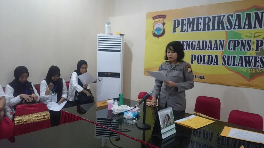 Begini Suasana Tes Kesehatan CPNS Polri Oleh Biddokes Polda Sulsel