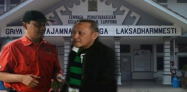 KPK Limpahkan Dua Napi Kasus OTT DPRD Lamteng ke Lapas Rajabasa