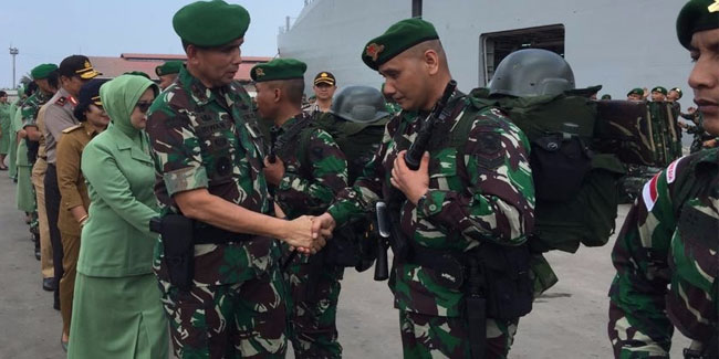 Pangdam Sriwijaya Lepas 450 Personel Jaga Perbatasan Dengan Papua Nugini