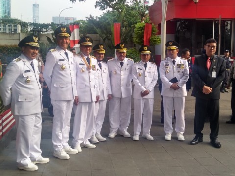 Gubernur dan wakil Gubernur Terpilih Datangi Kantor KPK