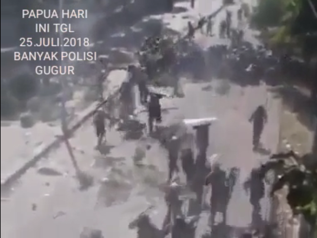 Video “Viral” Peristiwa Gugurnya Anggota Polri di Papua 25 Juli 2018 ‘Hoax’