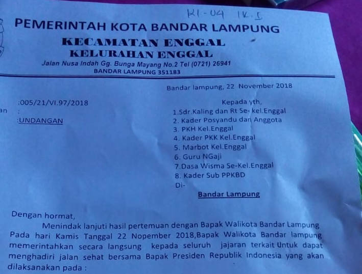 Jalan Sehat Presiden Jokowi, Herman HN Dilaporkan ke Bawaslu
