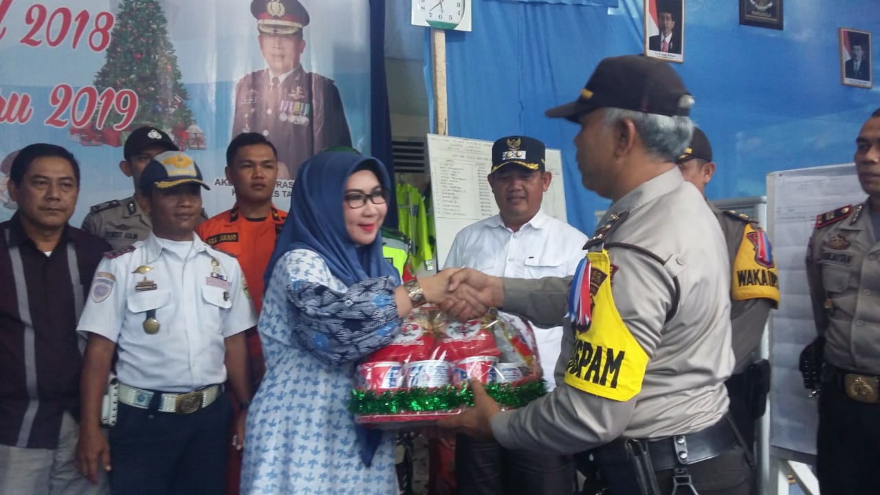 Pengamanan Perayaan Natal dan Tahun Baru 2019, Polres Tanggamus Buka Pos Pengamanan dan Pelayanan Operasi Lilin Krakatau 2018 di Sepanjang Jalinbar