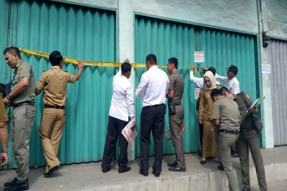 Pemkot Bandarlampung Eksekusi Ruko di Kawasan Pasar Tengah yang Tak Perpanjang HGB
