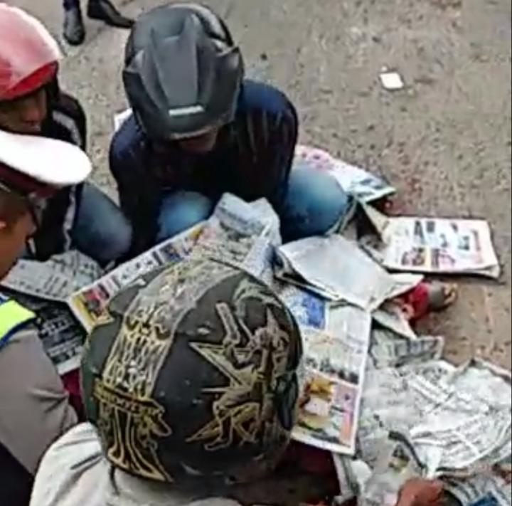 Guru SMA 13 Tewas Tergilas Fuso di Bay Pass