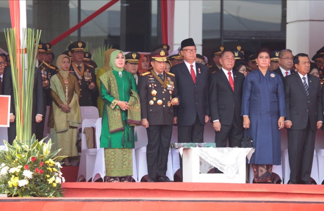 Kapolri Hadiri Upacara HUT TNI ke-73 Tahun 2018