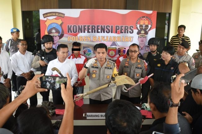 Tersangka Pembunuhan di Sungai Tiung Diringkus Polres Banjarbaru Kalsel
