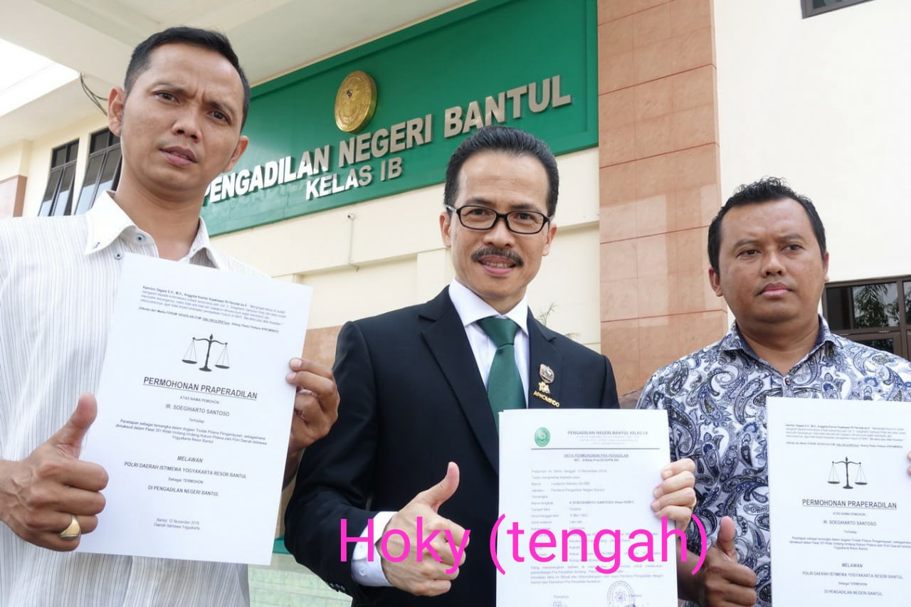 Disangkakan Menganiaya Tanpa Bukti, Anggota PPWI Praperadilankan Kapolres Bantul