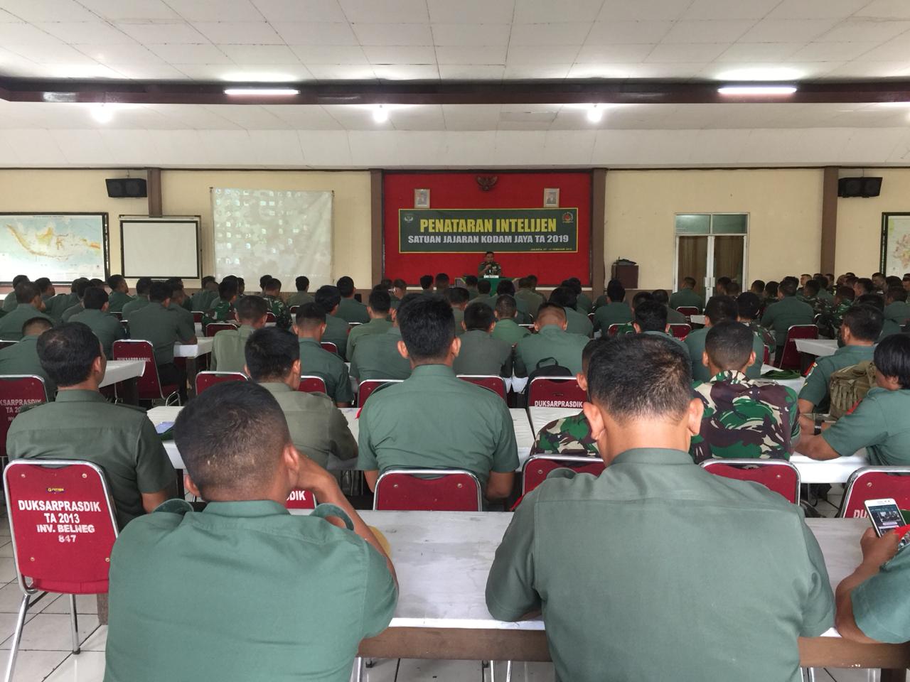 Insan Intelijen Satuan Jajaran Kodam Jaya Mengikuti Penataran Intelijen Di Rindam Jaya