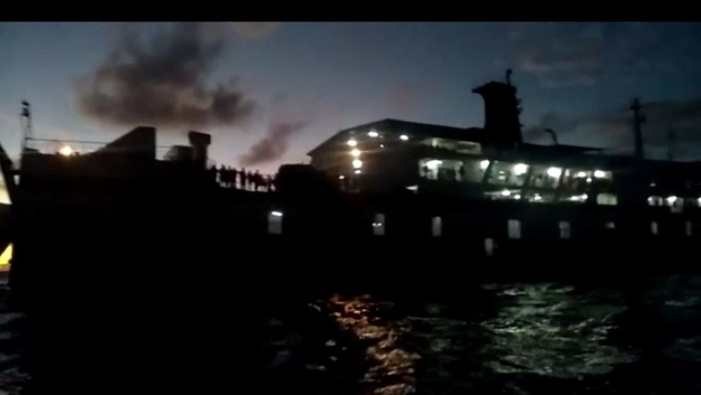 Kapal Penumpang BSP I Terbakar di Perairan Merak