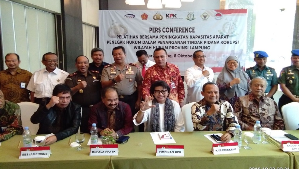 KPK Gelar Pelatihan Bersama Penegak Hukum di Lampung