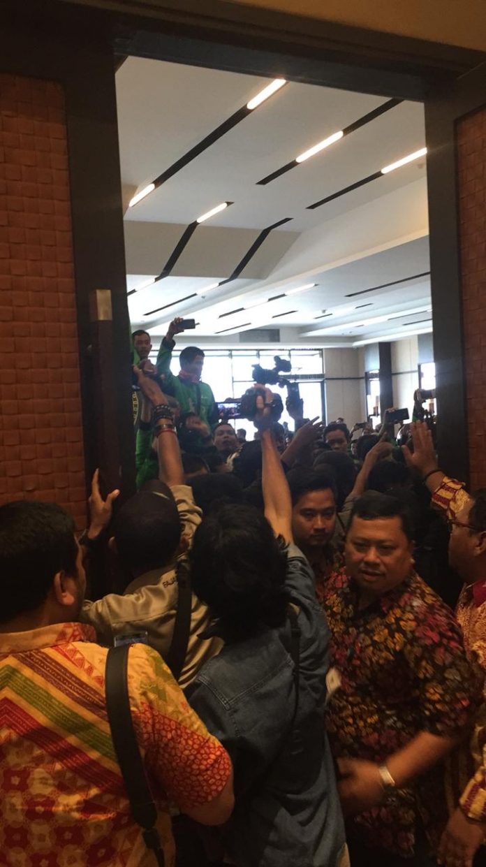 Ribuan Driver Online Unjuk Rasa Tolak UU Kemenhub