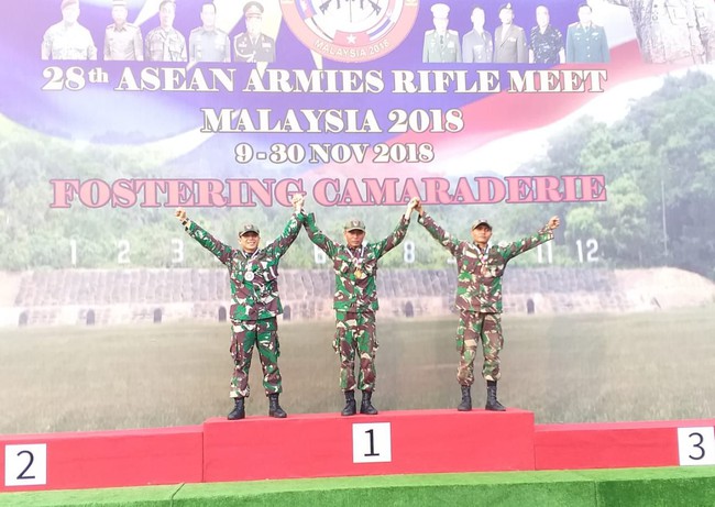 Kontingen TNI AD Pimpin Klasemen Sementara Lomba Tembak ASEAN Armies Rifle Meet